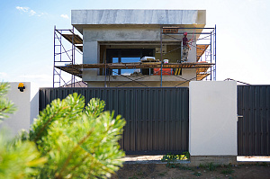 Фасад и баня в стиле 