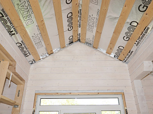 Внутренняя гармония: безупречная покраска брусового дома лазурью Renner в ДНП Деревенька от Лесобиржа-Спб