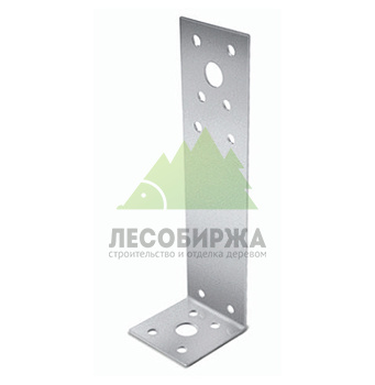 Крепежный уголок оцинкованный ассиметричный KUAS 140х40х40х2 мм 