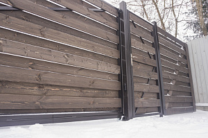 планкен крашеный для забора 1