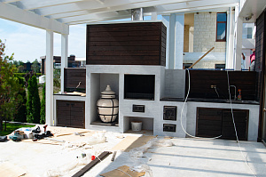 кухня на веранде