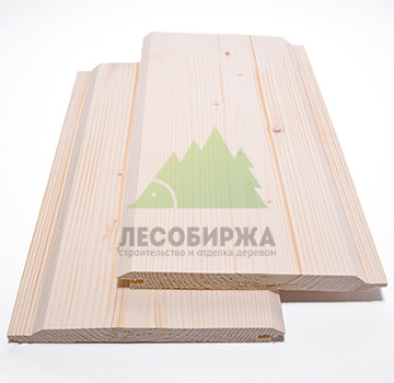 Имитация бруса из ели сорт АВ карельский профиль 196x20x3000