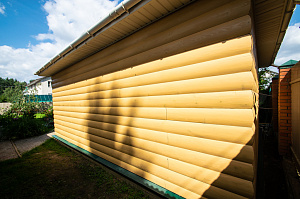 покраска дома на объекте