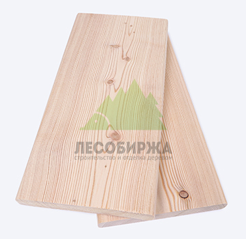 Планкен из лиственницы прямой сорт АВ (В) 190x20x4000