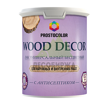 Лак универсальный PROSTOCOLOR Wood Decor, бесцветный