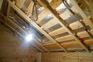 Обрешетка из брусков