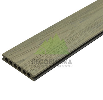 Доска террасная пустотелая CM Decking REVERSE (Волнат/Чаркол) 3000х138х23 мм