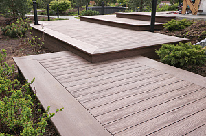 Терраса из ДПК NATUR СM Scandinavia на "Дубровке"