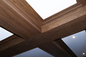 Фальшбалки из МДФ шпон дуба: Мастерство и Стиль для загородного дома в Михайловской горке