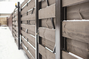 монтаж забора 2