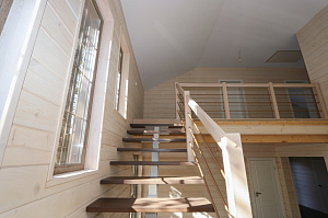 Комплексная отделка дома имитацией бруса 