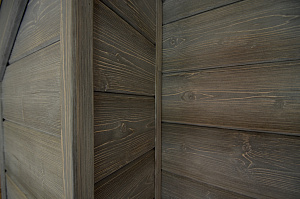 отделка стен имитацией бруса