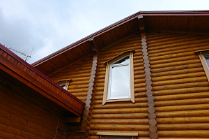 покраска дома на объекте 2