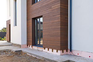 Фасад и баня в стиле 