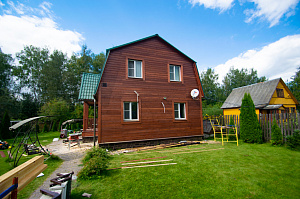 планкен крашеный на фасаде