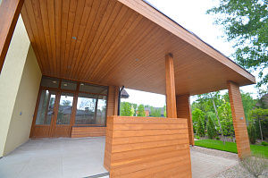 отделка деревом