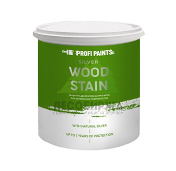 Пропитка для дерева лессирующая с антисептиком ProfiPaints SILVER WOOD STAIN