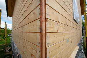шлифовка дома из вагонки