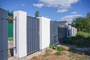 Фасад и баня в стиле 