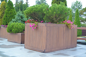 кашпо деревянное