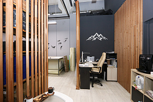 Проект зонирования мастерской в Ропшинский квартал 3: функциональные реечные системы из хвои от Лесобиржа-Спб