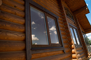 бревенчатый дом