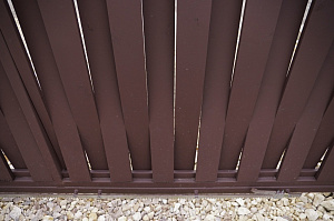 Современный забор в стиле Барнхаус для коттеджа в Вишневом Саду