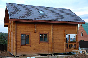 Дом из бруса шлифовка