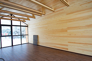 имитация бруса в интерьере