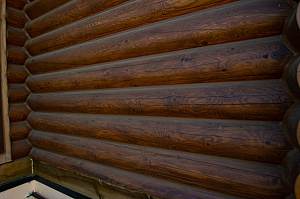 покраска сруба