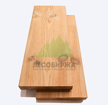 Термированный полок из кедра сорт АB 140x28х2000
