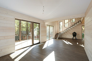 Комплексная отделка дома имитацией бруса 