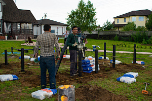 установкака свай