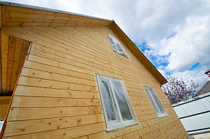 шлифование деревянног дома