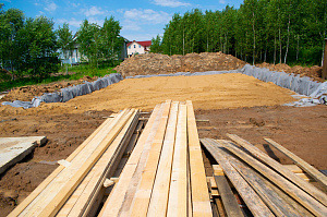 закладка фундамента