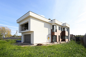 Фасад и баня в стиле 