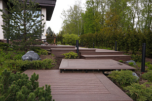 Терраса из ДПК NATUR СM Scandinavia на "Дубровке"