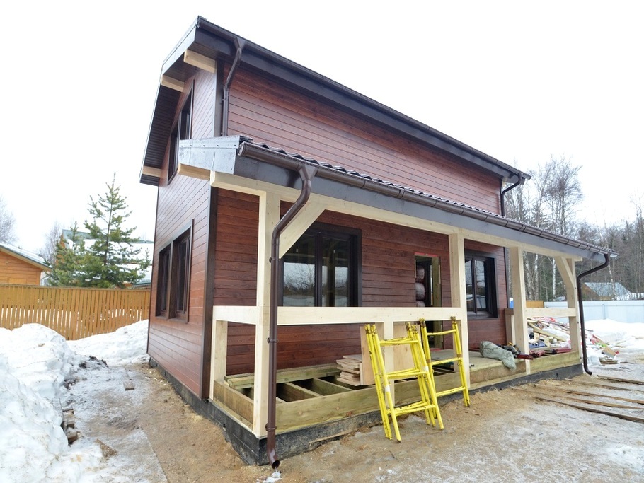 Лиственница, Teknos и продуманная планировка: каркасный дом, который стал идеальным решением для ПМЖ