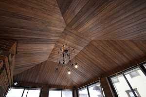 беседка с деревянным потолком 3