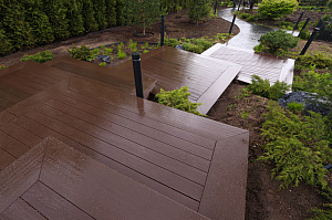 Терраса из ДПК NATUR СM Scandinavia на "Дубровке"