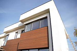 Фасад и баня в стиле 