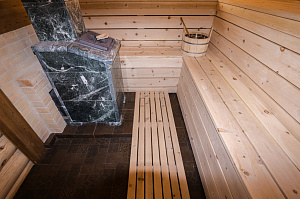 Баня мечты в Бобровом: комплексная отделка и покраска сруба