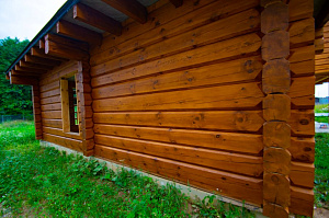 От шлифовки до финишного блеска: 10 дней работы, 10 лет защиты — покраска бруса от Лесобиржи-Спб