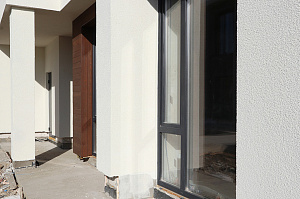 Фасад и баня в стиле 