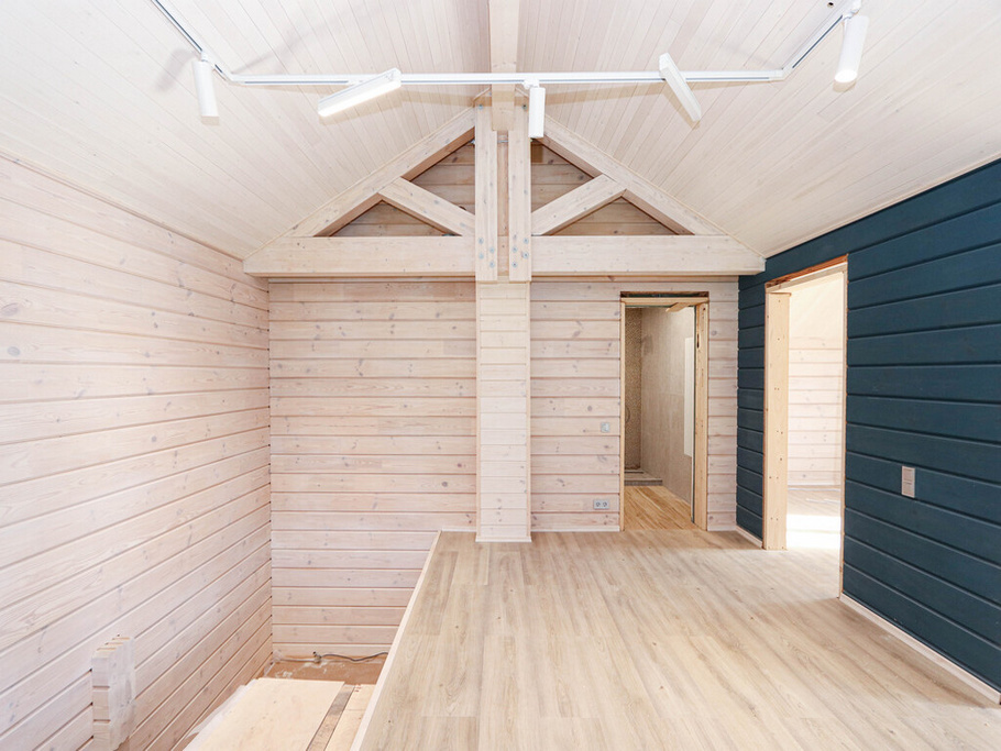 Элитная внутренняя отделка "под ключ" дома из бруса в КП Золотая Сотка