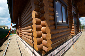 покраска дома маслом renner