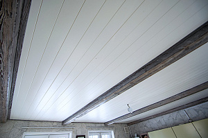 потолок белый клен