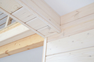 Комплексная отделка дома имитацией бруса 