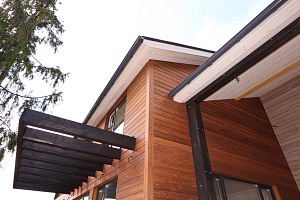 Петергоффские аллеи требуют статуса: как термолиственница преобразила каркасный дом в элитном посёлке