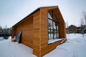 каркасный дом из планкена